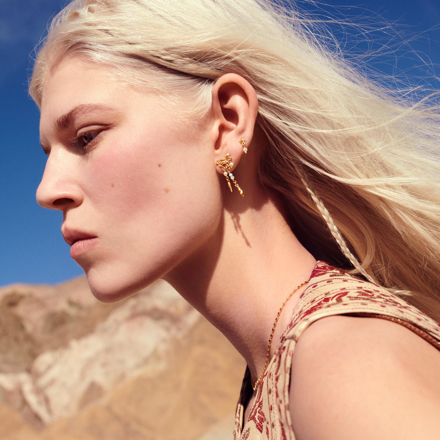 Pippa øreringe - forgyldt